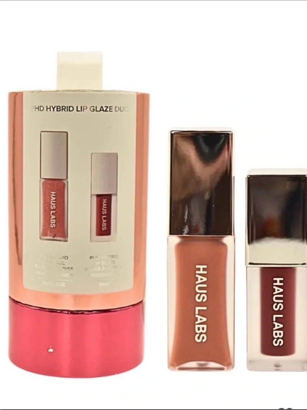 HAUS LABS LIMITED EDITION PHD HYBRID INNOVATION PLUMPING LIP GLAZE DUO SET